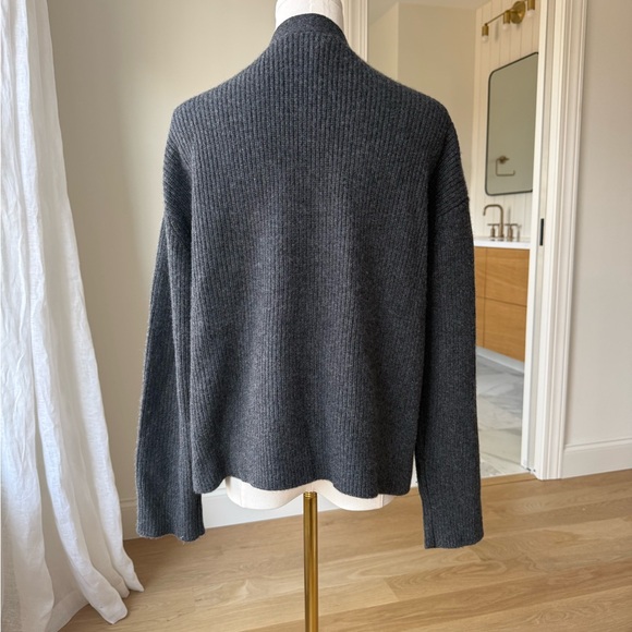 Quince Mongolian Cashmere Cardigan XS Gray - Picture 7 of 10